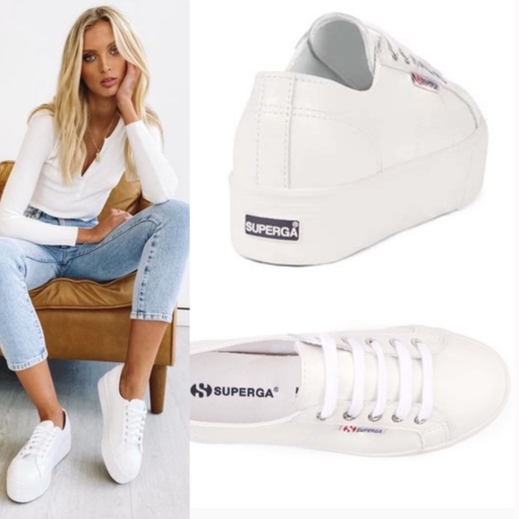 Superga Shoes - Superga 2790 Platform Sneaker in White Women's Size EU 39 1/2; US 8 1/2